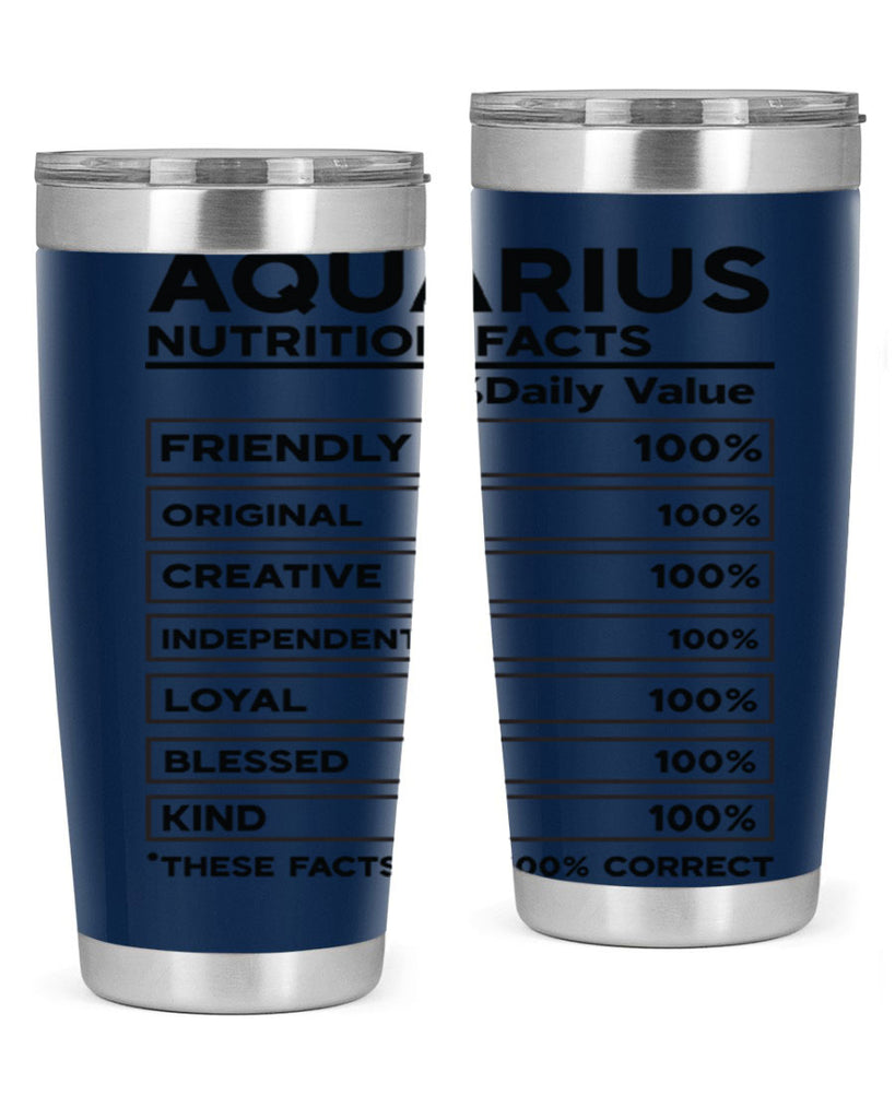 Aquarius Nutrition Facts 67#- zodiac- Tumbler