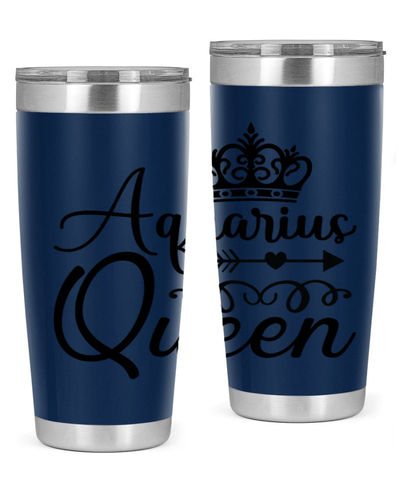 Aquarius queen 74#- zodiac- Tumbler