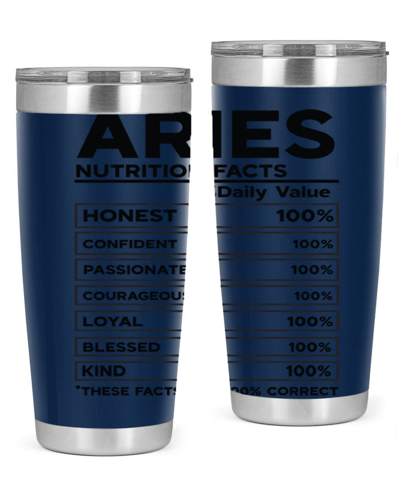Aries Nutrition Facts 97#- zodiac- Tumbler