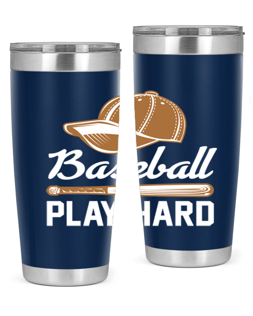 Baseball play 1444#- baseball- Tumbler