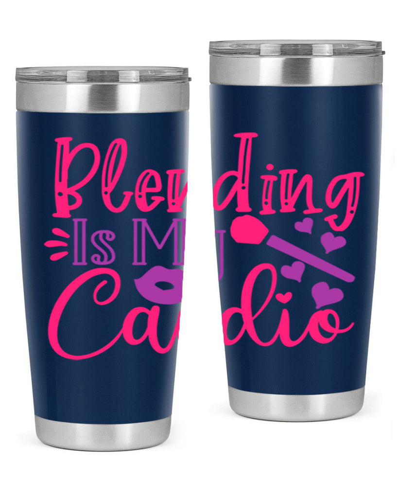 Blending Is My Cardio Style 247#- make up- Tumbler