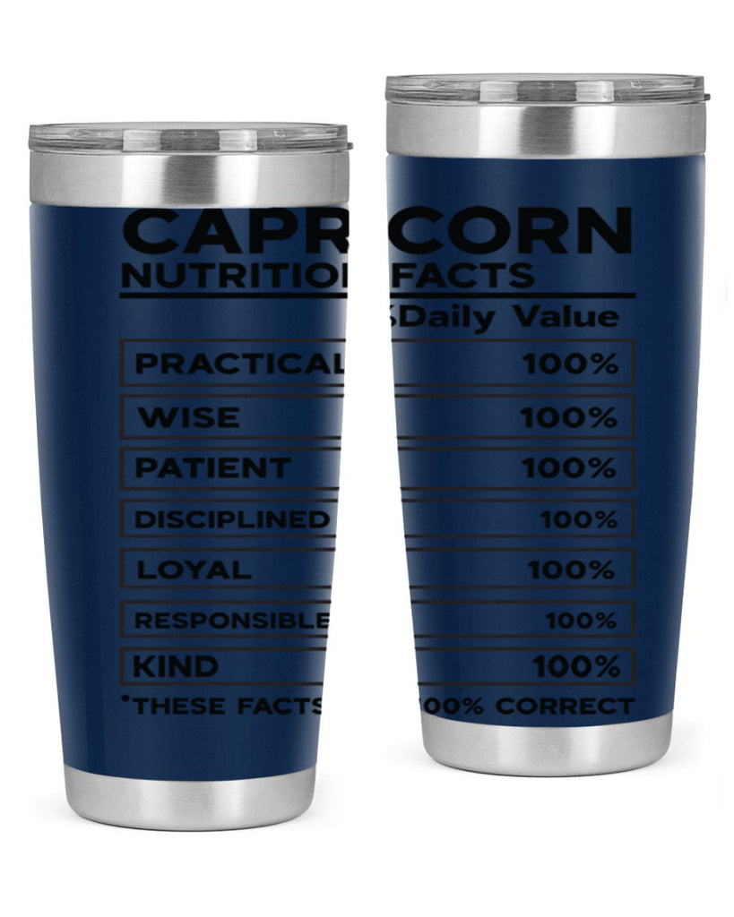 Capricorn Nutrition Facts 185#- zodiac- Tumbler
