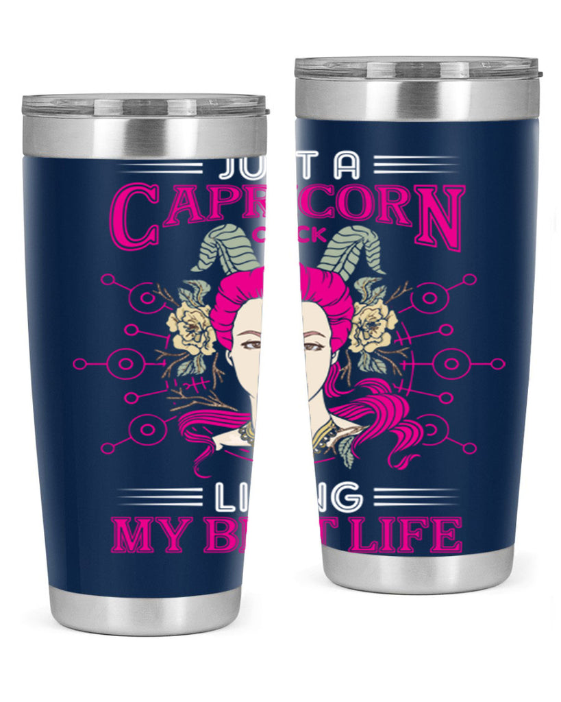 Capricorn chick 193#- zodiac- Tumbler