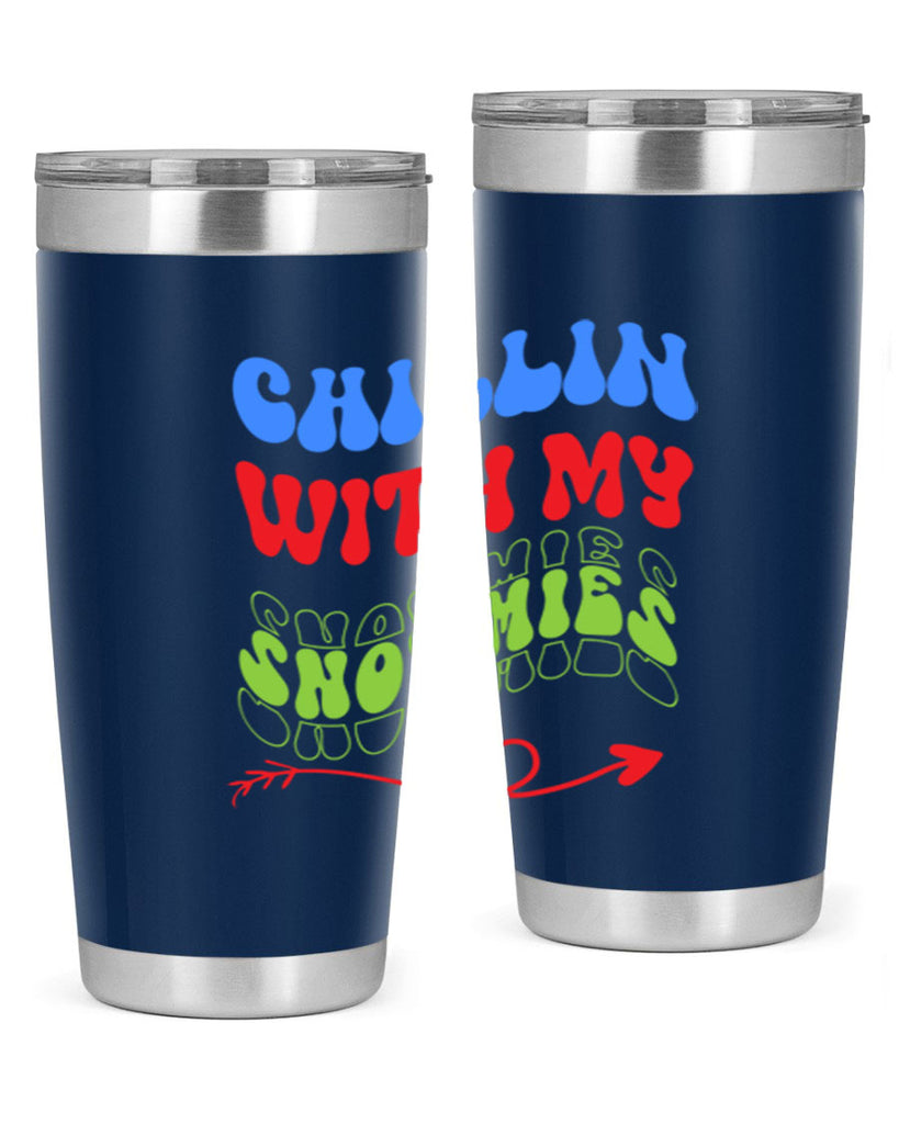 Chillin with my snowmies 42#- winter- Tumbler