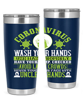 Coronavirus Wash Your Hands Use Style 1#- corona virus- Tumbler