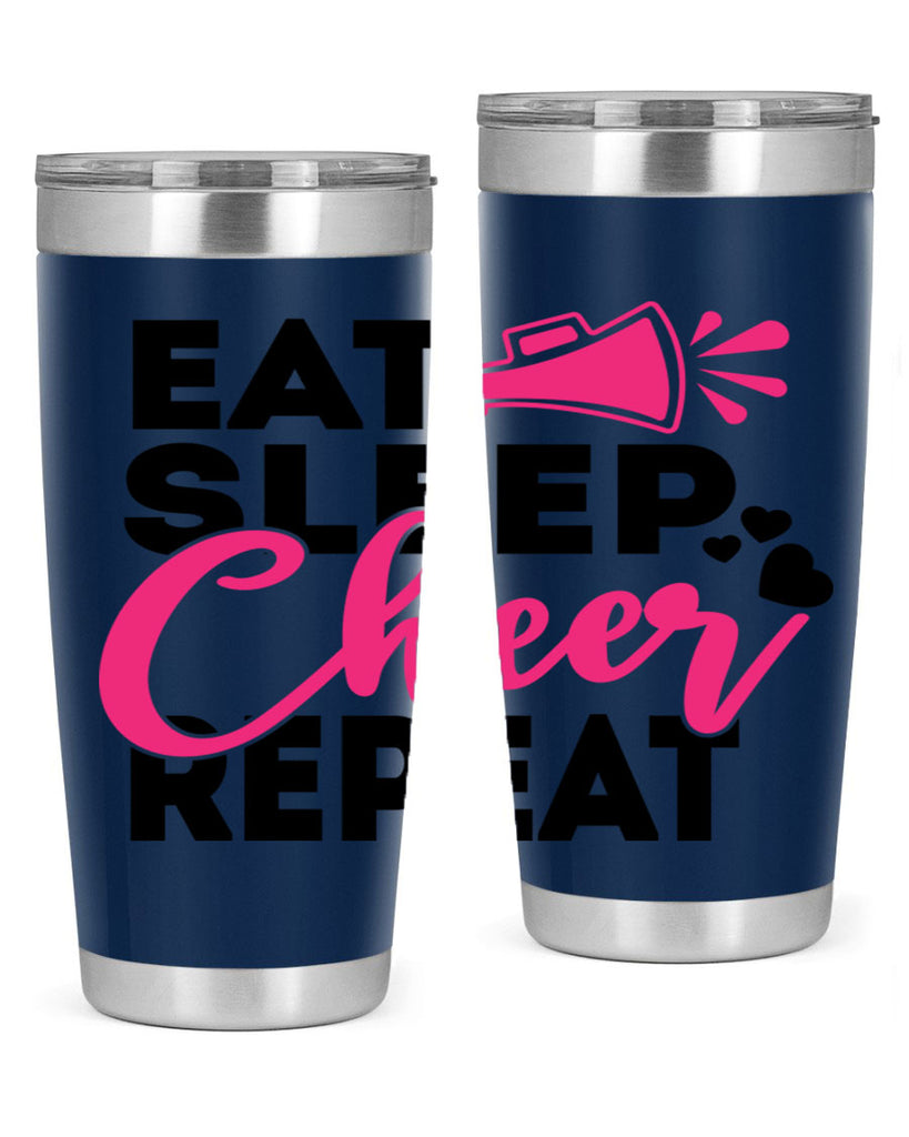 Eat Sleep Cheer Repeate 1315#- cheer- Tumbler