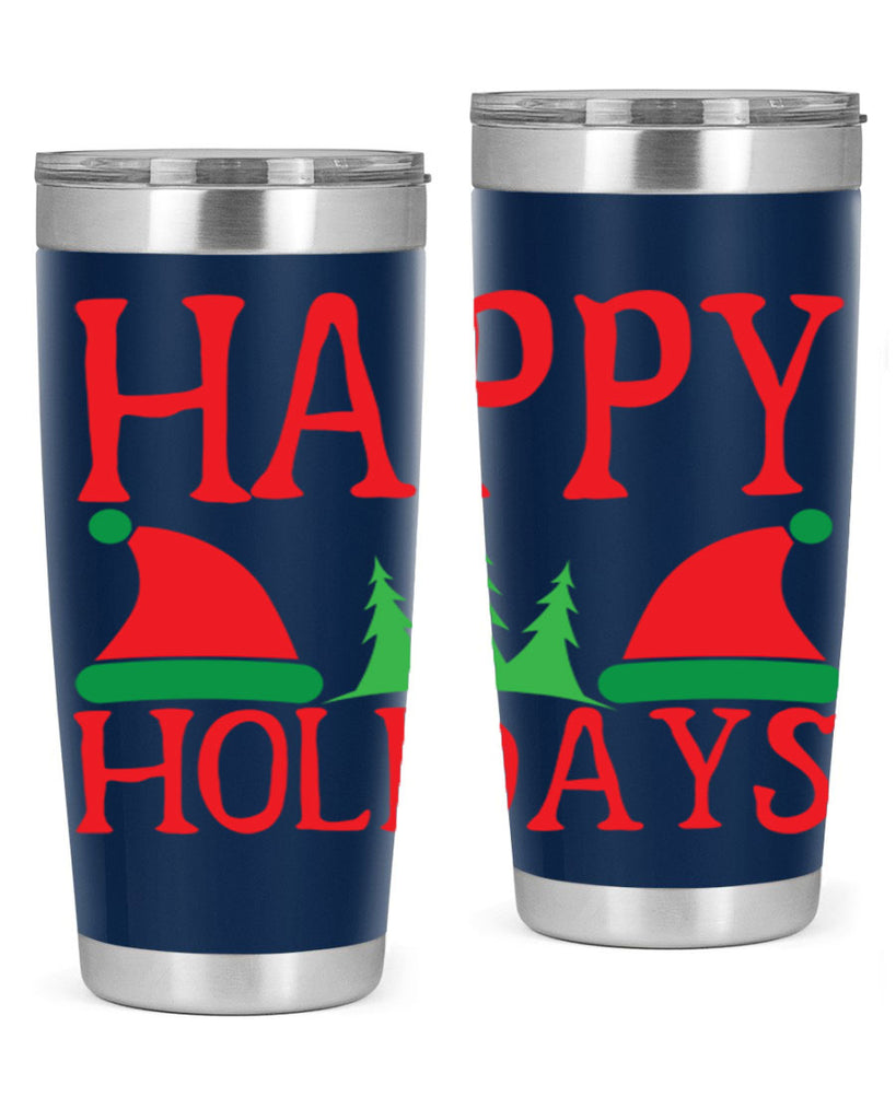Happy Holidays 136#- winter- Tumbler
