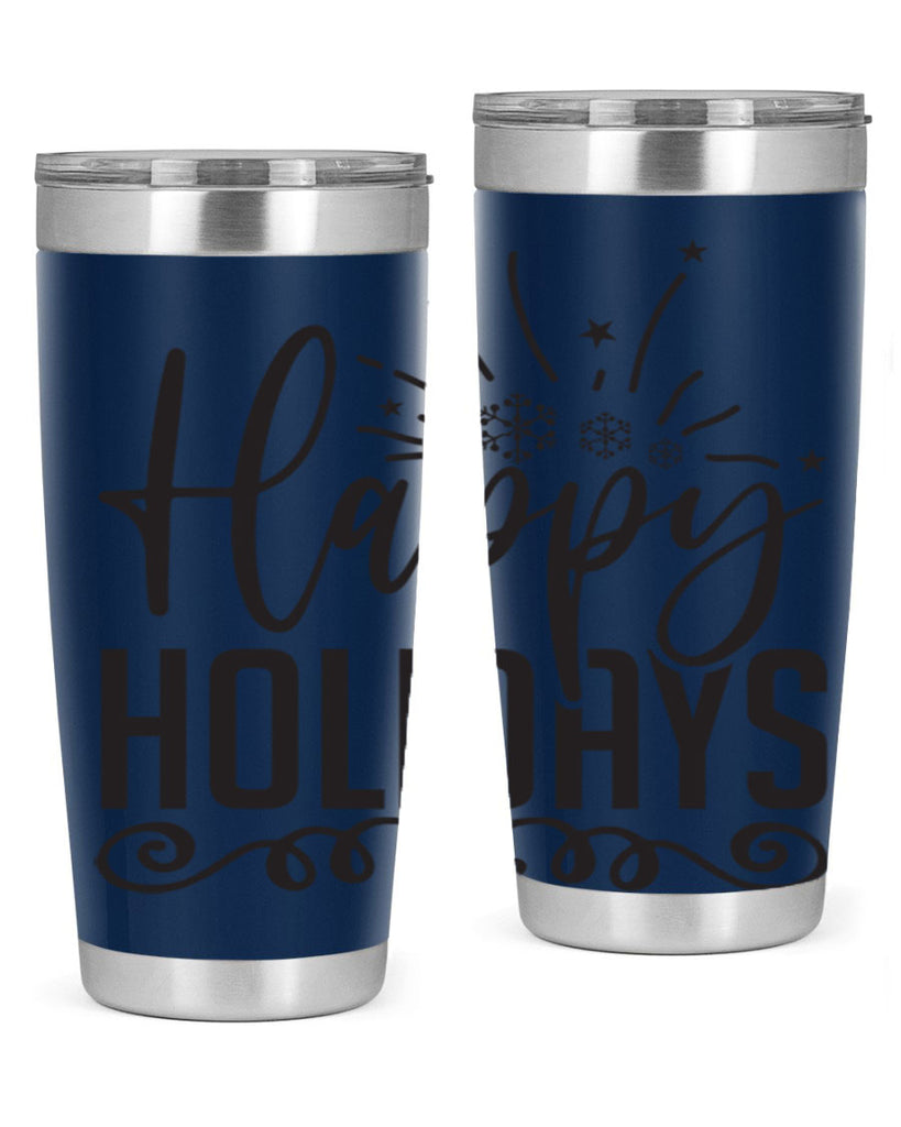 Happy holidays 137#- winter- Tumbler