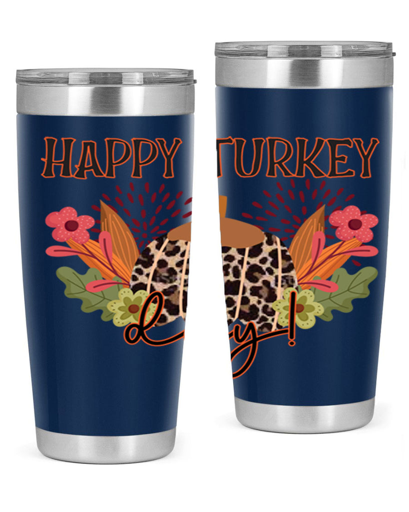 Happy turkey day 253#- fall- Tumbler