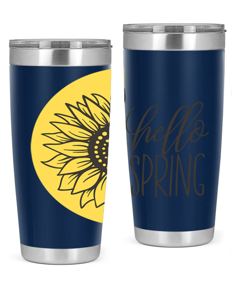 Hello spring half sunflower199#- spring- Tumbler