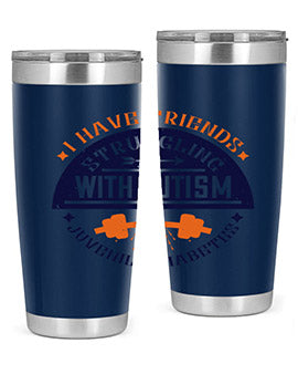 I have friends struggling with autism juvenile diabetes Style 32#- diabetes- Tumbler