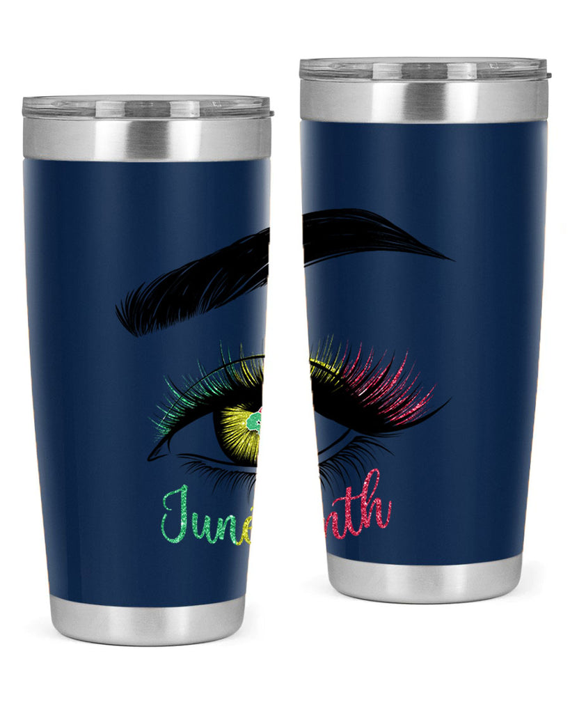 Juneteenth 1865 GirlS Eye 3#- Juneteenth- tumbler