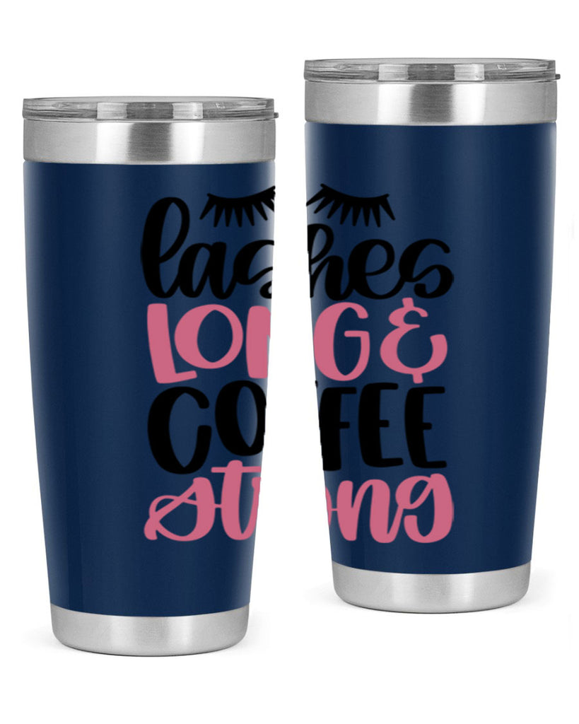 Lashes Long Coffee Strong Style 67#- make up- Tumbler