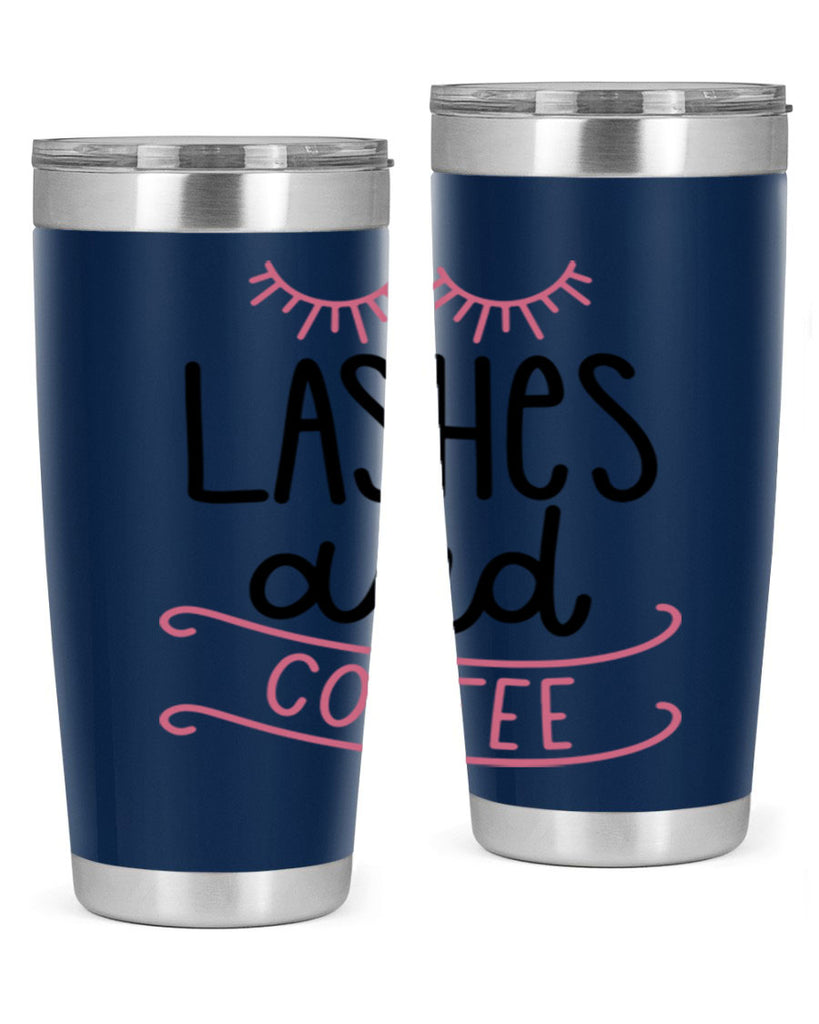 Lashes and Coffee Style 68#- make up- Tumbler