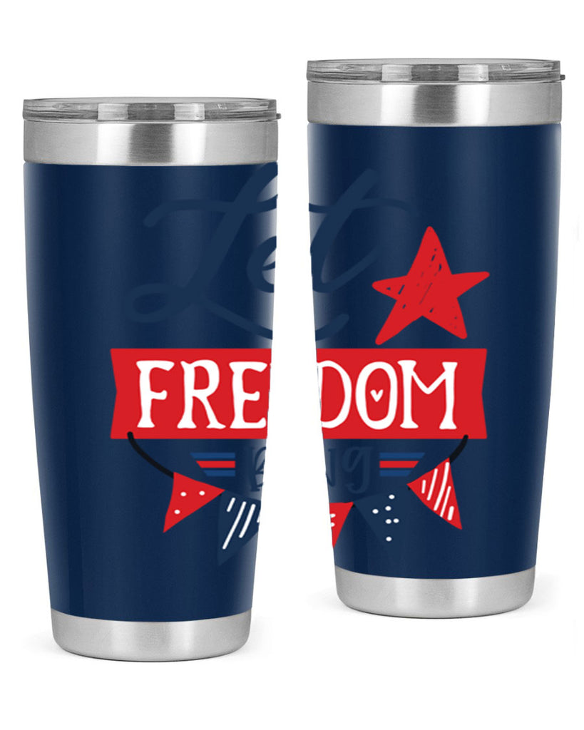 Let freedom bling Style 78#- Fourt Of July- Tumbler