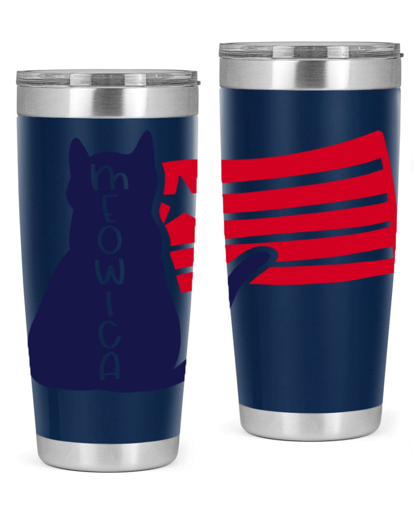 Meowica Style 166#- Fourt Of July- Tumbler