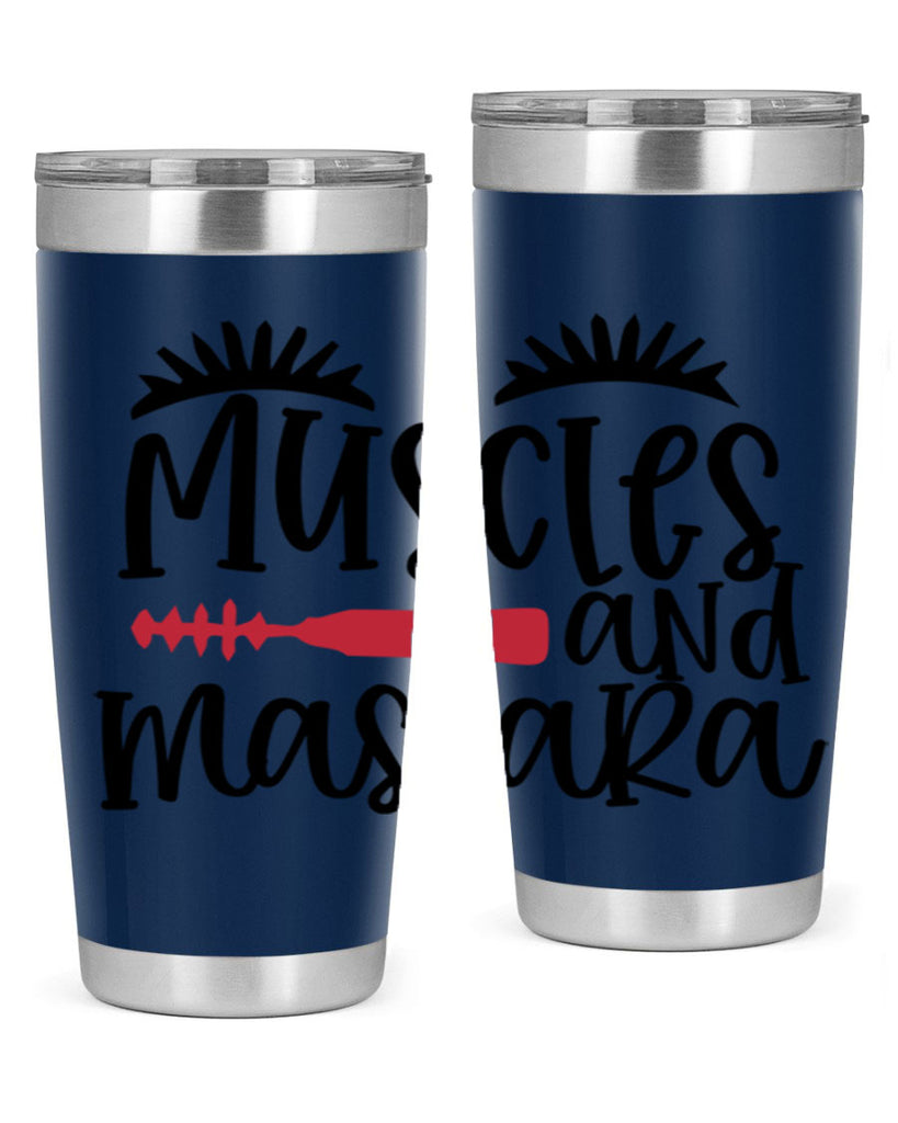 Muscles and mascara design Style 221#- make up- Tumbler