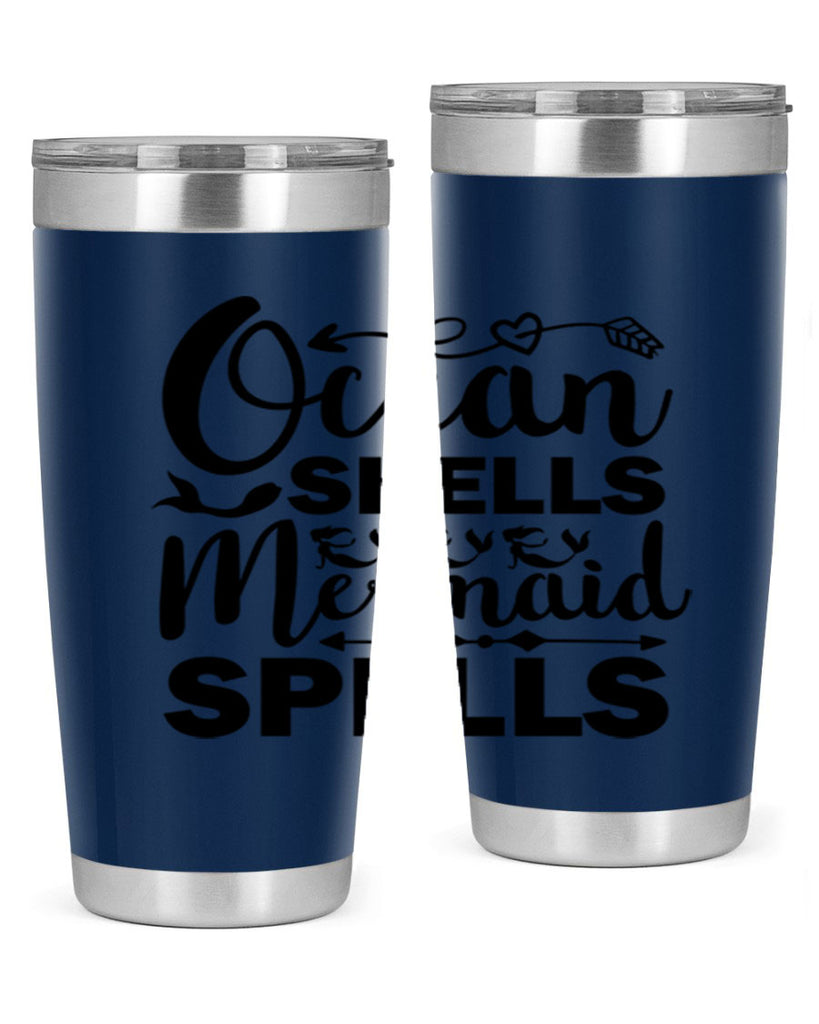 Ocean Shells Mermaid Spells 521#- mermaid- Tumbler