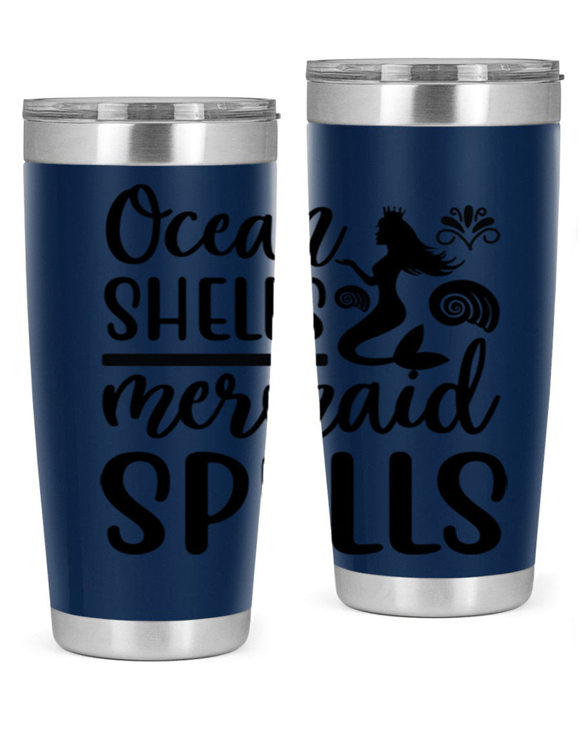 Ocean shells mermaid spells 522#- mermaid- Tumbler
