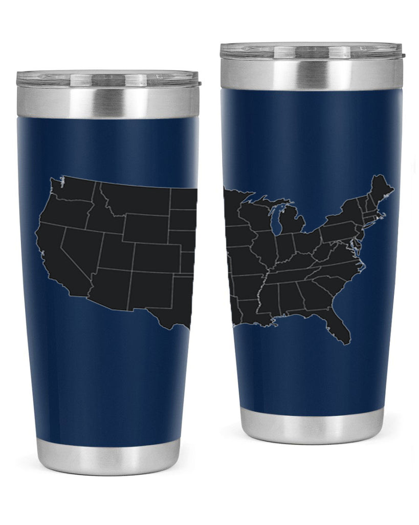 Separate Color Map Style 71#- Fourt Of July- Tumbler
