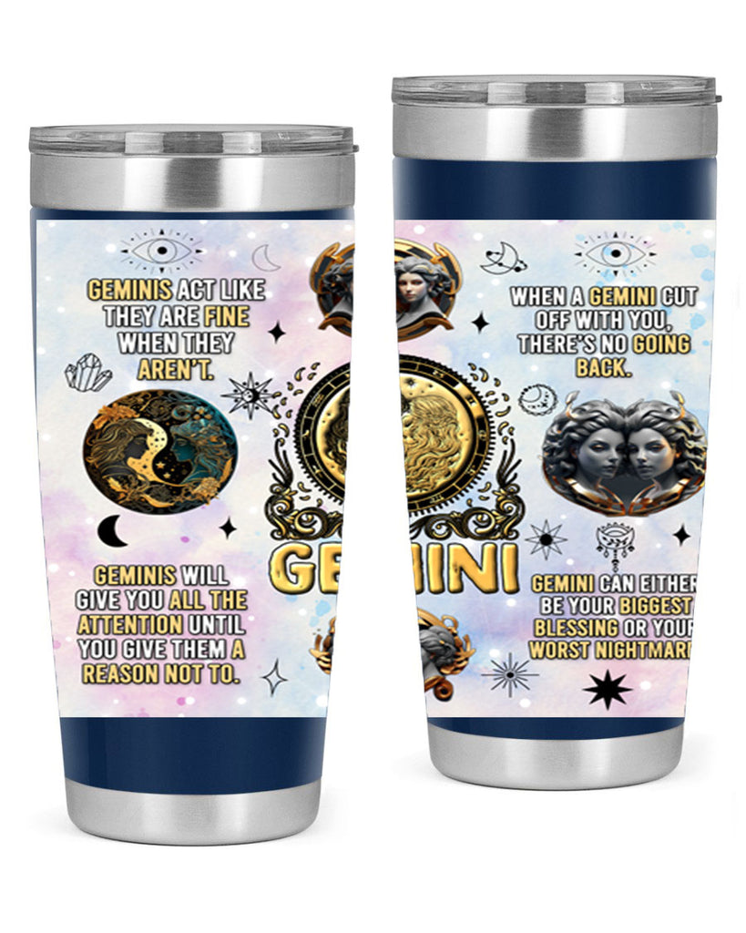 StraightGemini 472#- zodiac- Tumbler