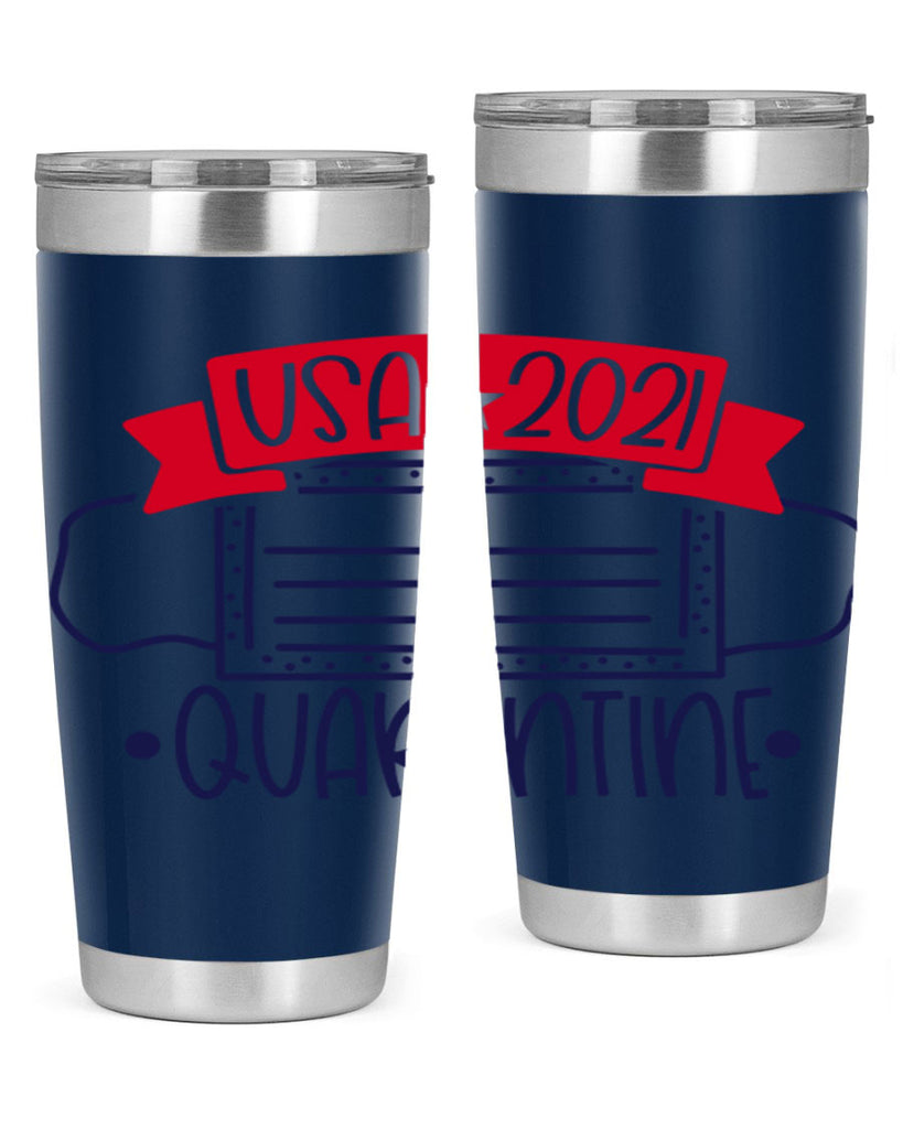USA Quarentine Style 183#- Fourt Of July- Tumbler