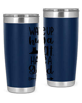 Wake Up Hug A Cat Style 108#- cat- Tumbler