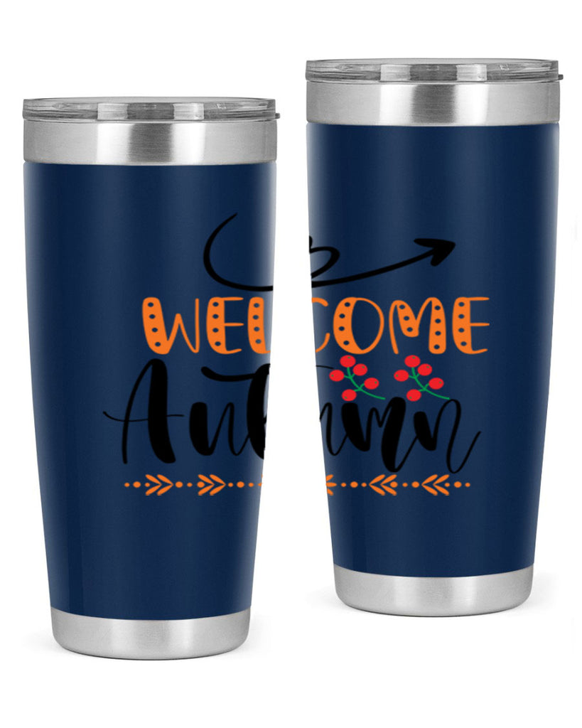 Welcome Autumn 628#- fall- Tumbler