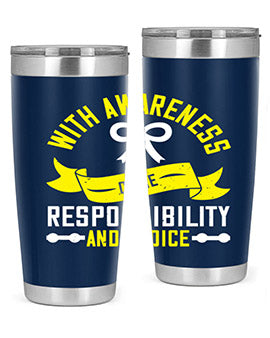 With awareness come responsibility and choice Style 5#- self awareness- Tumbler
