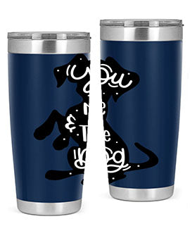 You Me The Dogs Style 4#- dog- Tumbler