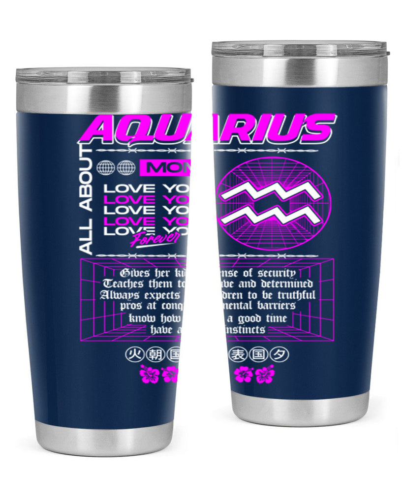 aquarius 86#- zodiac- Tumbler