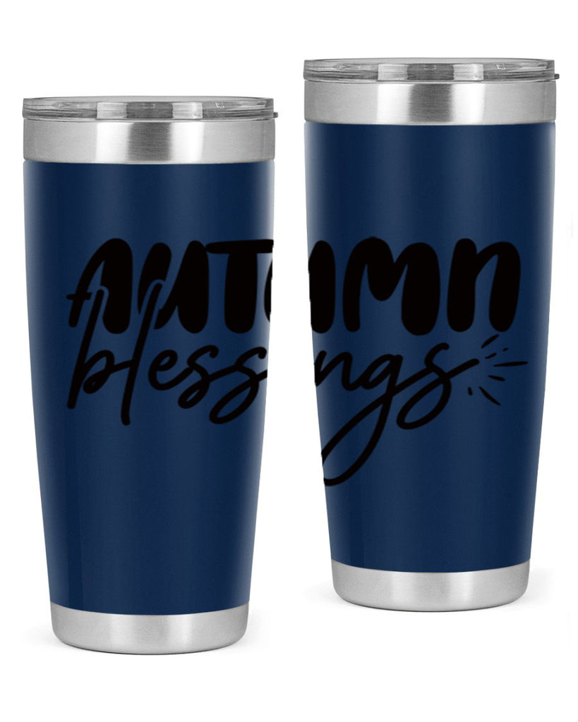 autumn blessings 65#- thanksgiving- Tumbler