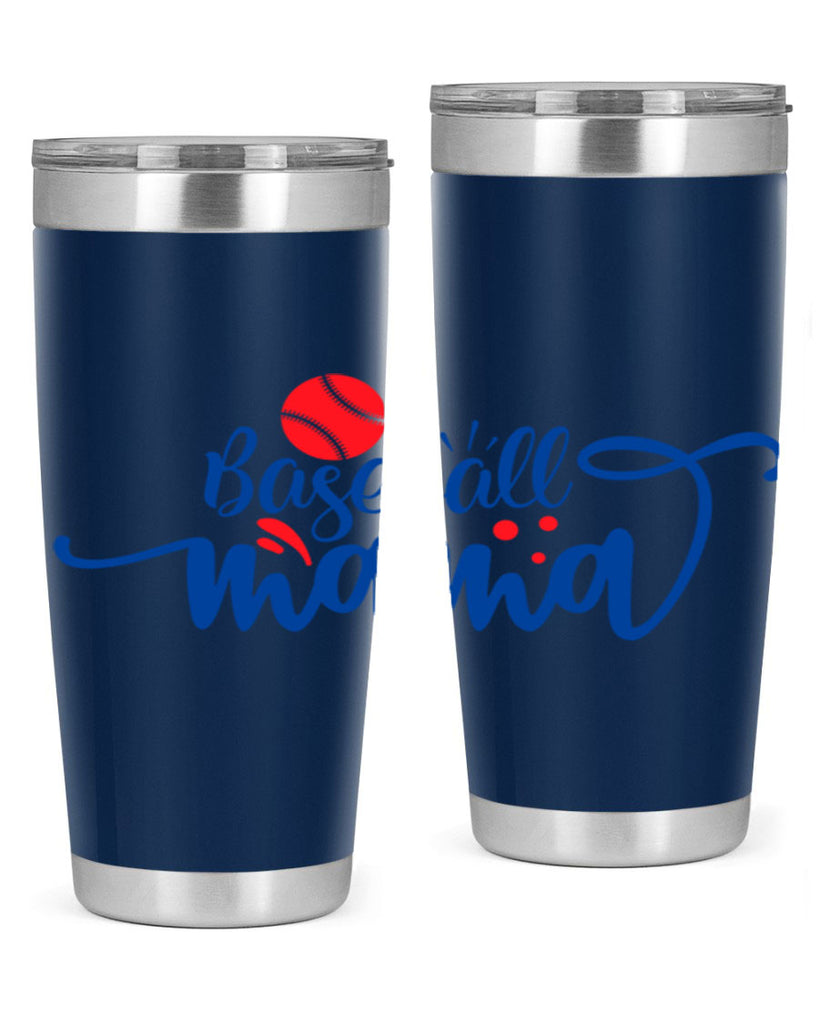 baseball mama 2208#- baseball- Tumbler