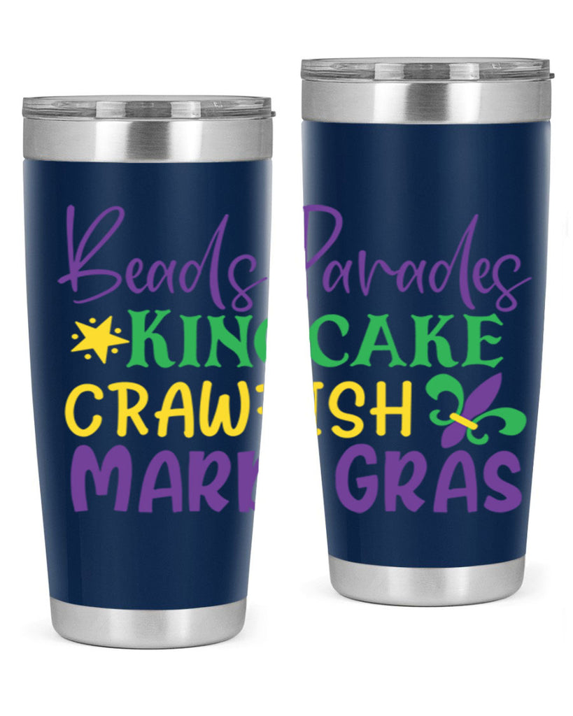beads parades kingcake crawfish mardi gras 85#- mardi gras- Tumbler
