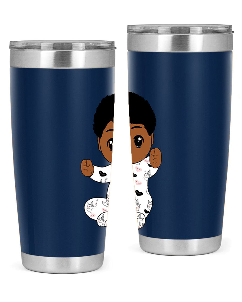 black baby boy 8#- black men - boys- tumbler
