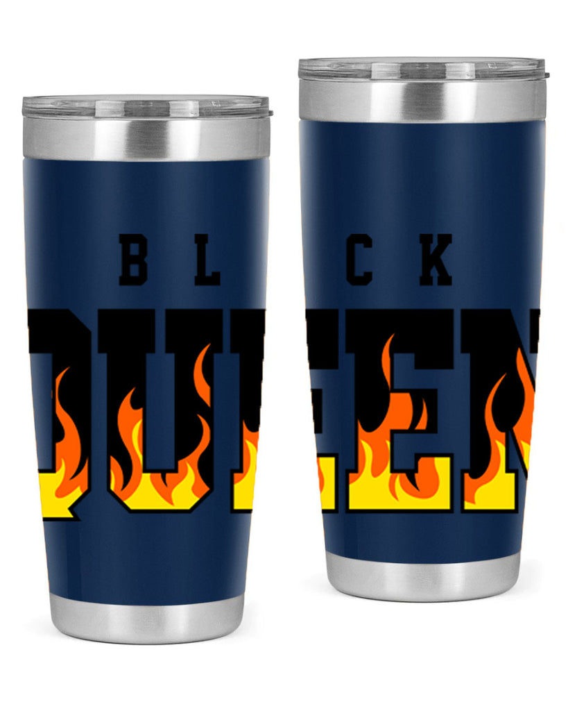 black queen flames 220#- black words phrases- Cotton Tank