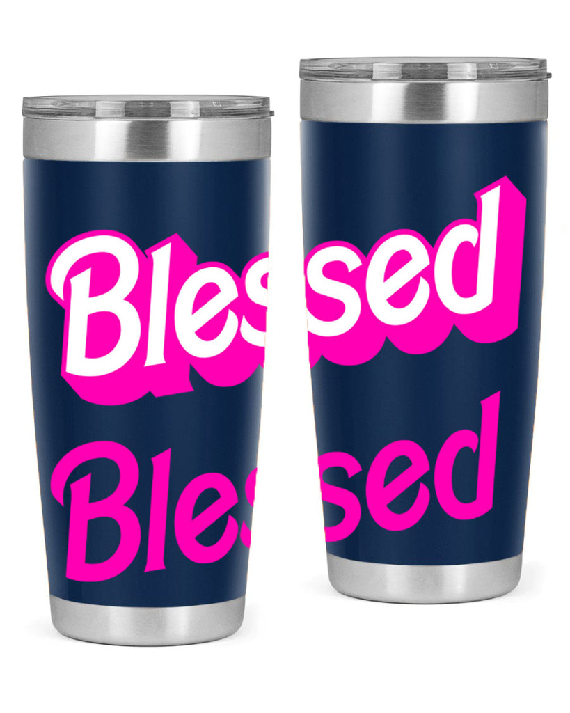 blessed barbie 193#- black words phrases- Cotton Tank