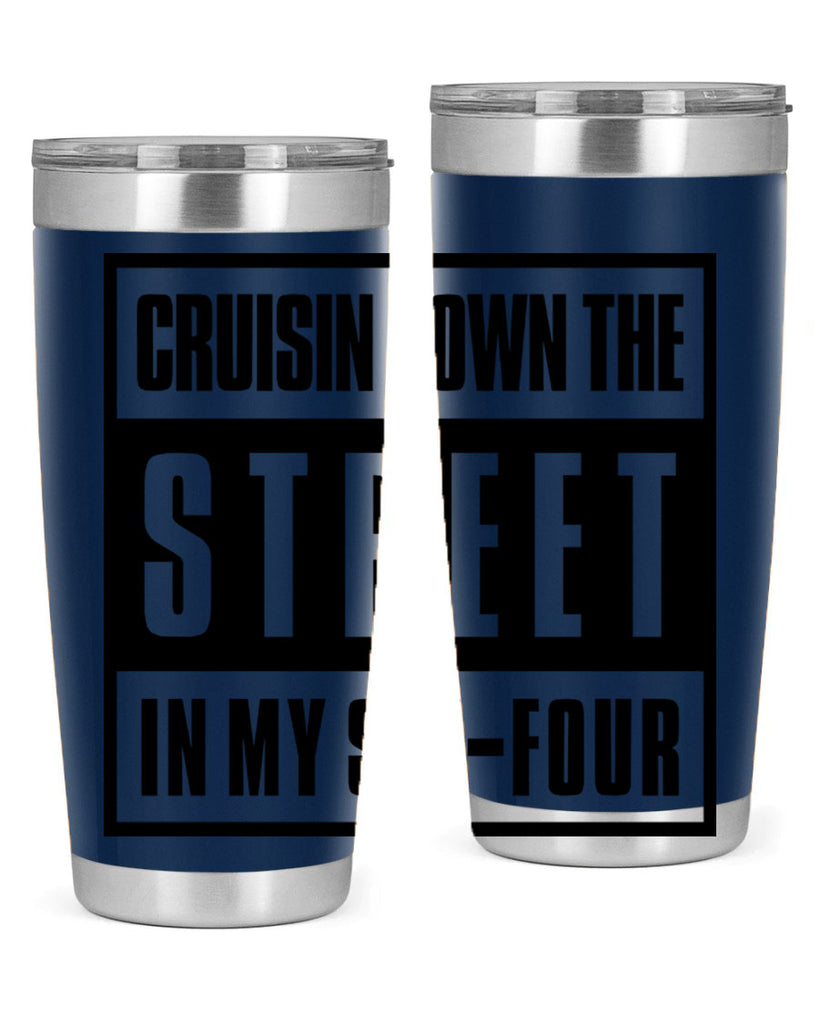 cruisin down the street 181#- black words phrases- Cotton Tank