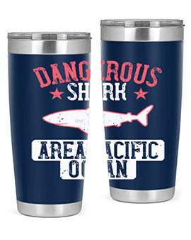 dangerous shark area pacific ocean Style 92#- shark  fish- Tumbler