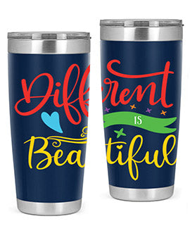 different is beautiful Style 11#- autism- Tumbler