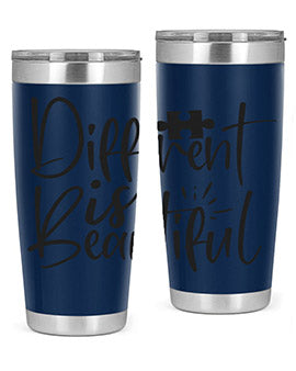 different is beautiful Style 12#- autism- Tumbler