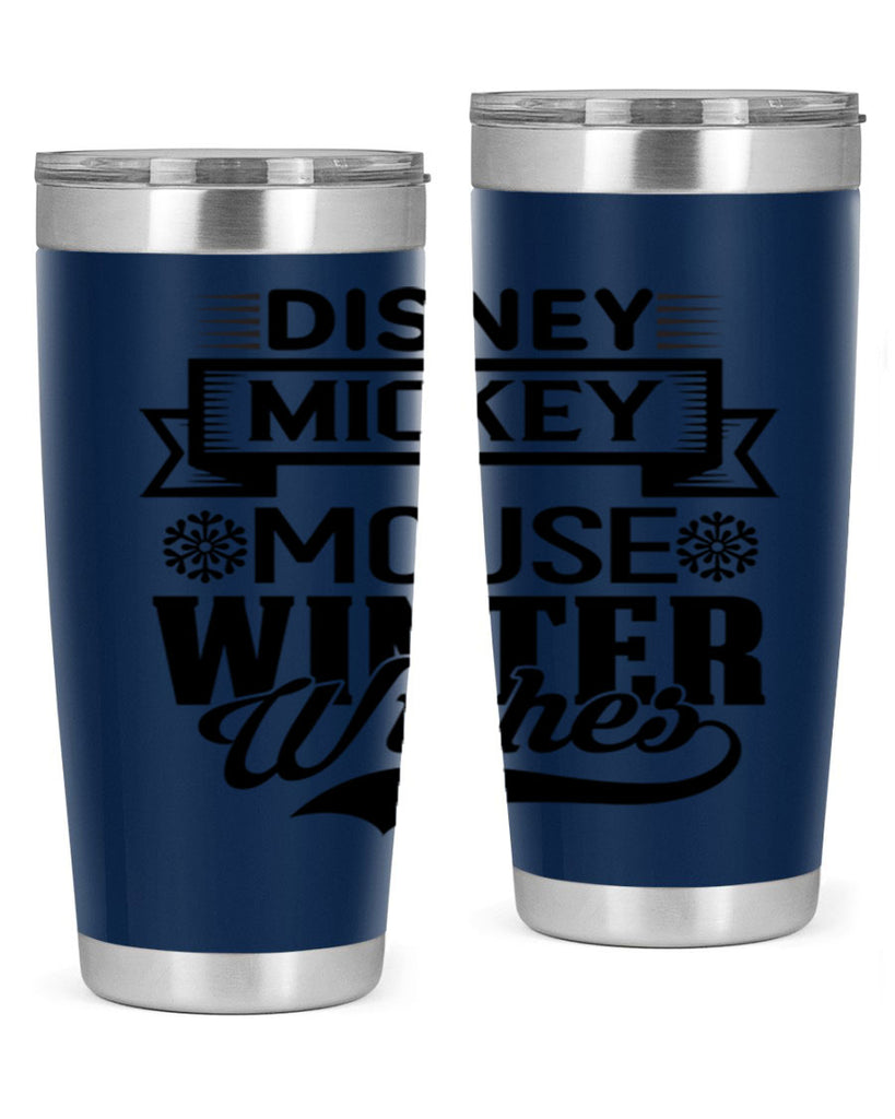 disney mickey mouse winter wishes 93#- winter- Tumbler