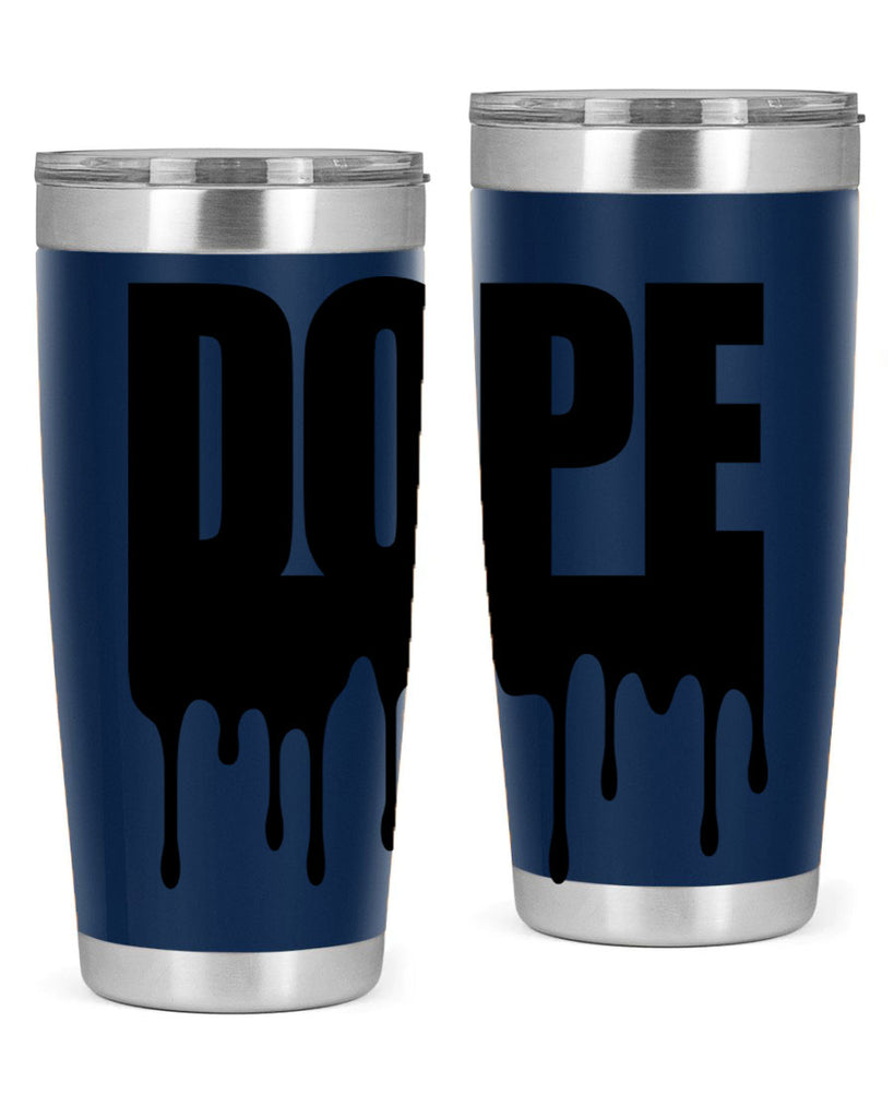 dope drip 166#- black words phrases- Cotton Tank