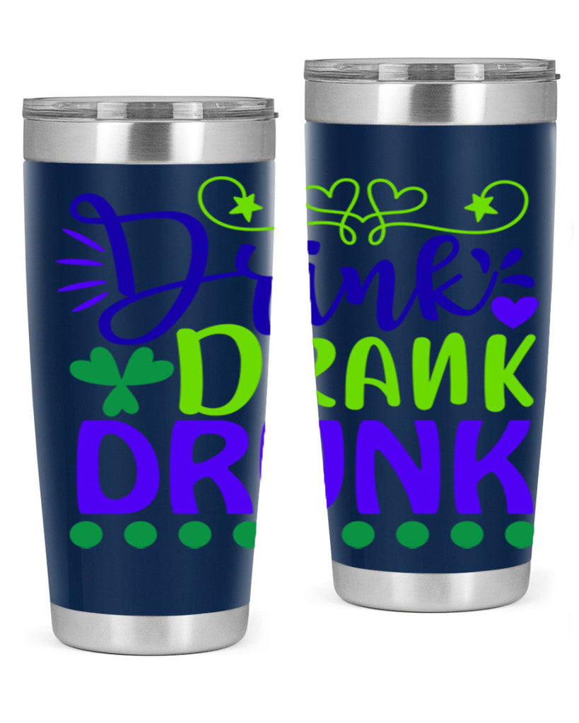 drink drank drunk 22#- mardi gras- Tumbler