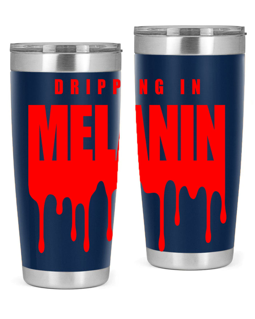dripping in melanin 161#- black words phrases- Cotton Tank