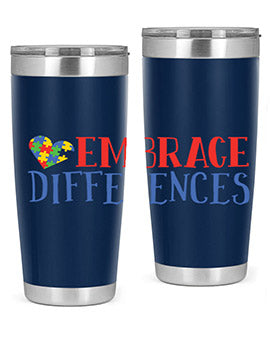 embrace differences Style 13#- autism- Tumbler