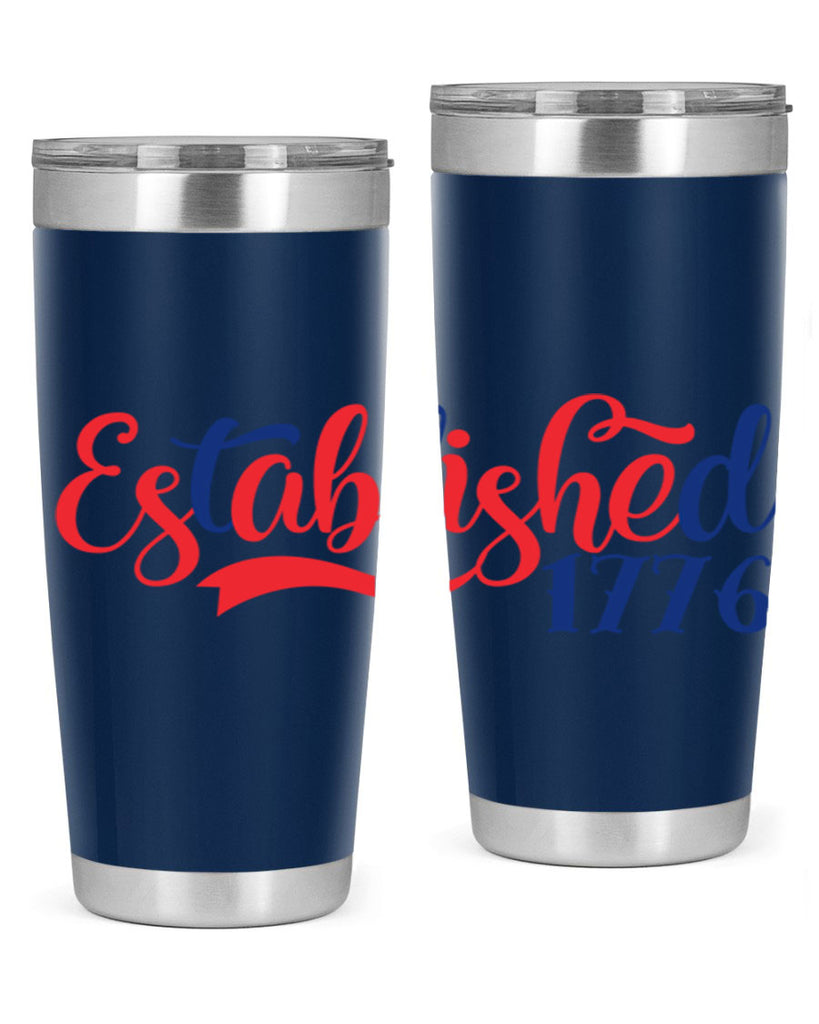 established Style 46#- Fourt Of July- Tumbler