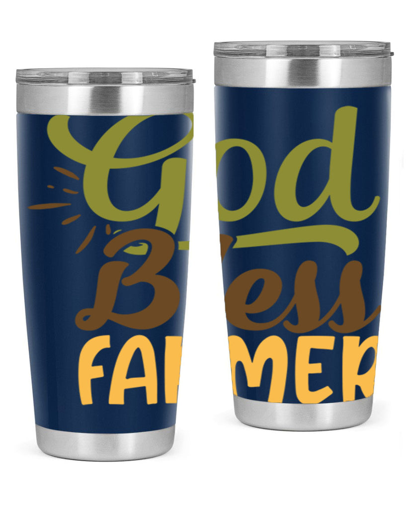 god bless farmer 10#- farming and gardening- Tumbler