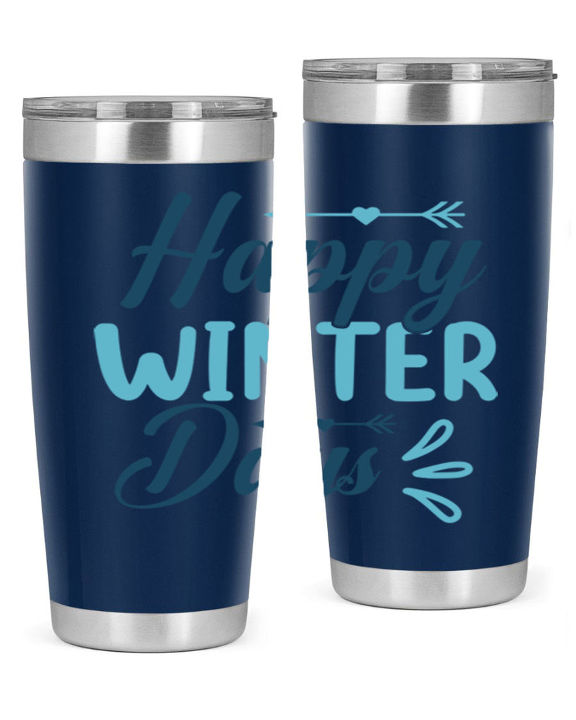 happy winter days 120#- winter- Tumbler