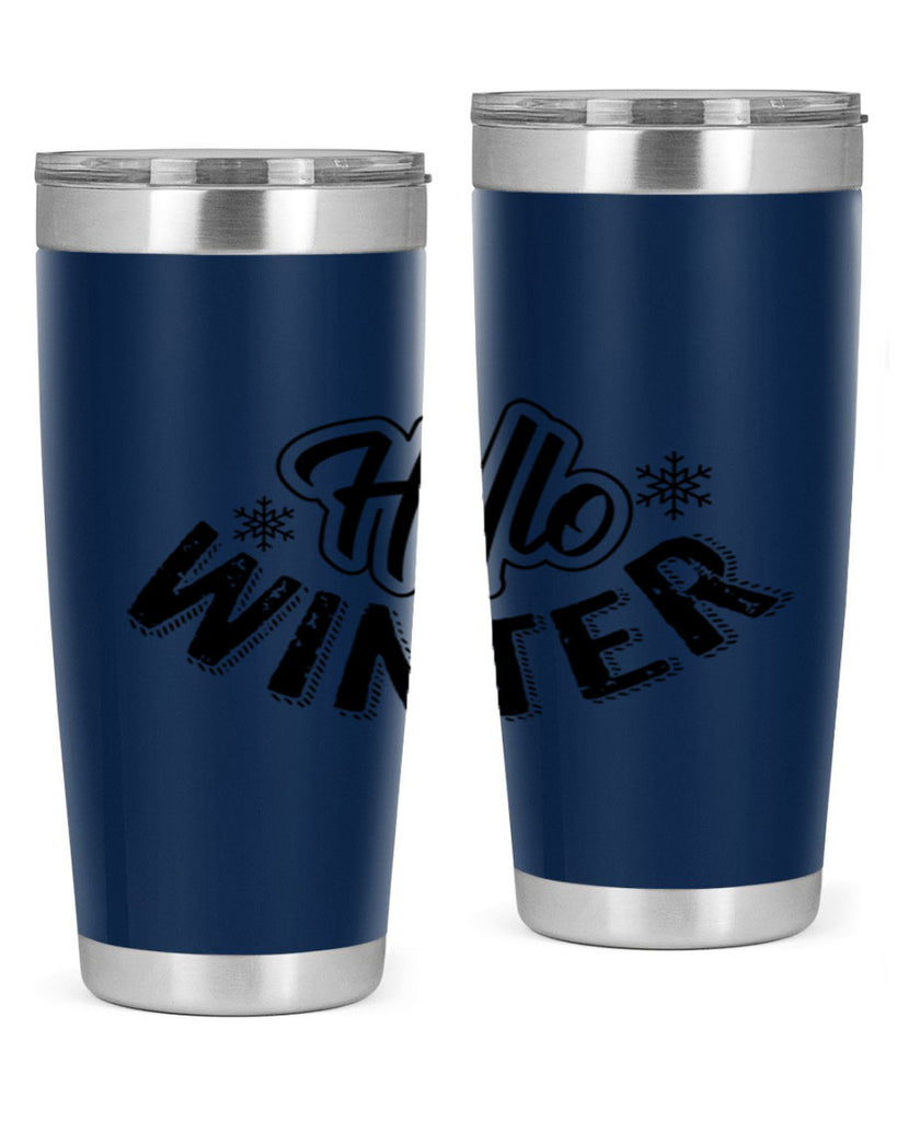 hello winter 169#- winter- Tumbler